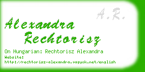 alexandra rechtorisz business card